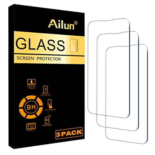 Ailun Glass Screen Protector for iPhone 14 Plus/14 Pro Max [6.7 Inch] Display 3 Pack Tempered Glass, Sensor Protection, Dynamic Island Compatible, Case Friendly from Ailun