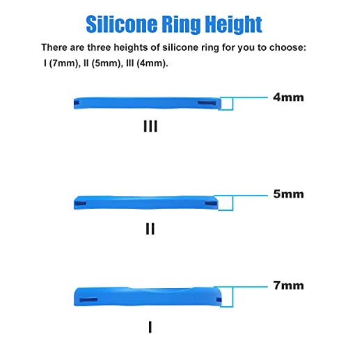 AMVR 6 Pairs Glasses Spacer for Oculus Quest 2, VR Lens Protector Accessories Silicone Anti-Scratch Ring to Protect Headset Lens and Glasses Compatible with Meta Quest 1/Rift S/Goï¼Red & Blue, Blackï¼ from AMVR