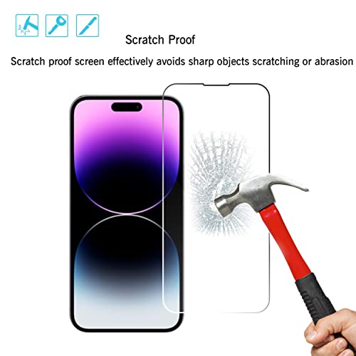 Ailun Glass Screen Protector for iPhone 14 Plus/14 Pro Max [6.7 Inch] Display 3 Pack Tempered Glass, Sensor Protection, Dynamic Island Compatible, Case Friendly from Ailun