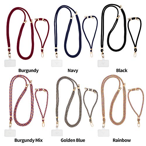 Sinjimoru Cell Phone Lanyard for Phone Case (2Packs), with Adjustable Phone Strap for Wrist Compatible with Key Holder & ID Card Holder. Sinji Strap Black by Sinjimoru Co.Ltd