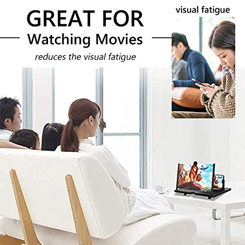 Smartphone Screen Magnifier Stand 14 Inch 3D Foldable Amplifier for Cell Phone with Adjustable Angle by werfami