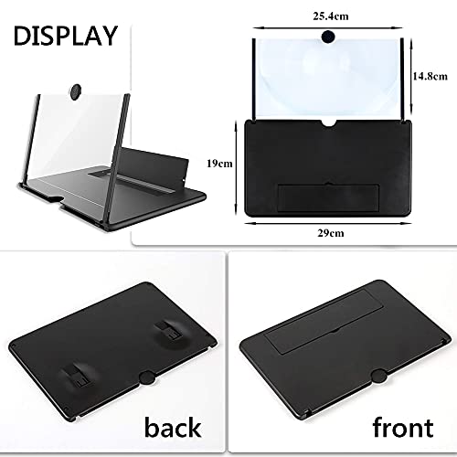 Smartphone Screen Magnifier Stand 14 Inch 3D Foldable Amplifier for Cell Phone with Adjustable Angle by werfami