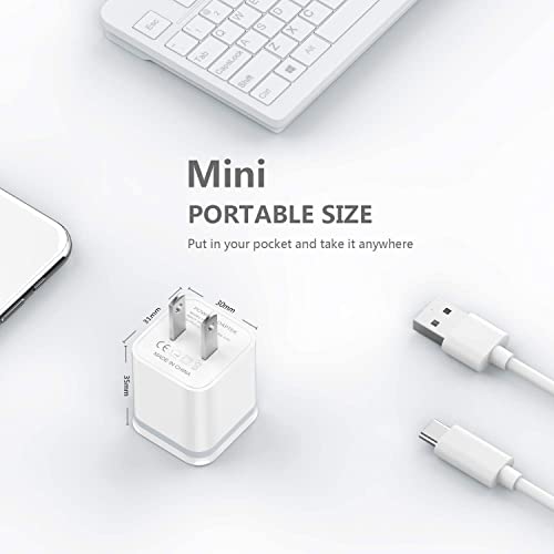 USB Wall Charger, LUOATIP 3-Pack 2.1A/5V Dual Port USB Cube Power Adapter Charger Plug Block Charging Box Brick for iPhone 13 12 11 Pro Max SE XS XR X 8 7 6 6S Plus, Samsung, LG, Moto, Android Phones by Shenzhen Huafengda Plastic Products Co., Ltd.