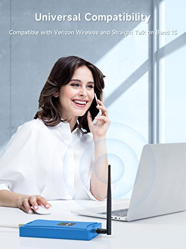 Verizon Cell Phone Signal Booster for Home & Remote Area | Up to 3,500 Sq.Ft | Boost 5G 4G LTE Call Data Signal on 700mhz Band 13 | FCC Approved by ANNTLENT Ltd.