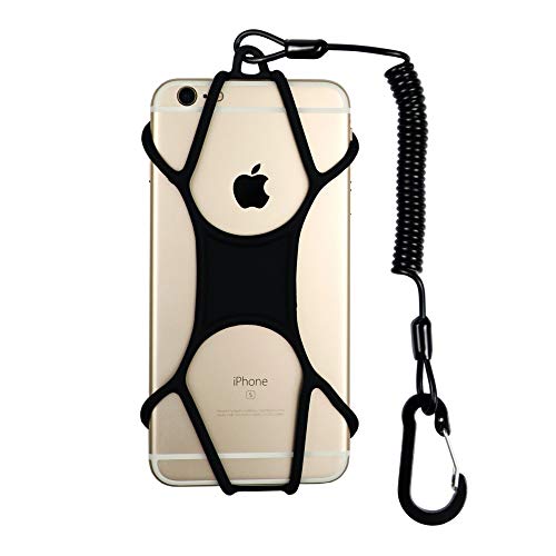 Gear Beast Rugged Lanyard Phone Holder - Coiled Strap Carabiner for Outdoors, Hiking, Travel - Compatible with iPhone 11, 12, X from Gear Beast