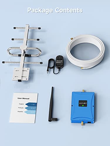 Verizon Cell Phone Signal Booster for Home & Remote Area | Up to 3,500 Sq.Ft | Boost 5G 4G LTE Call Data Signal on 700mhz Band 13 | FCC Approved by ANNTLENT Ltd.