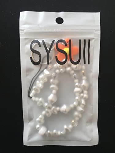 ISYSUII Beaded Phone Lanyard Wrist Strap Cute Kawaii Rainbow Color Pearl Handmade Bracelet Keychain Anti-Lost Phone Charm String Phone Accessories for Women Girls from ISYSUII