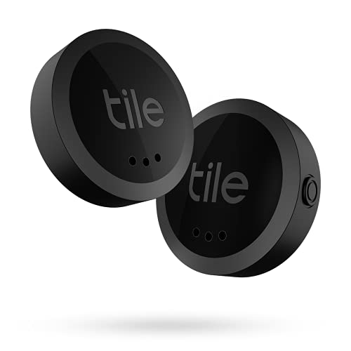 Tile Sticker 2-Pack. Small Bluetooth Tracker, Remote Finder and Item Locator, Pets and More; Up to 250 ft. Range. Water-Resistant. Phone Finder. iOS and Android Compatible. by Tile