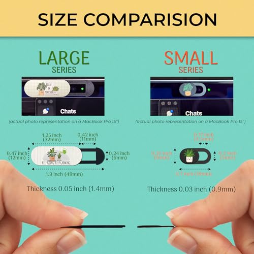 MESMOS Laptop Camera Cover Slide Cute, Laptop Accessories, Webcam Cover Slide, Phone & Computer Camera Cover Slide, Web Cam Privacy Cover, Camera Blocker. Fits MacBook Pro & Air, iPhone iPad iMac Echo by MESMOS