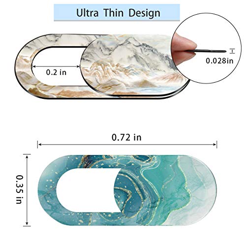 Laptop Camera Cover Slide Cute, Ultra-Thin Webcam Cover [3 PCS] MacBook Air/Pro Web Camera Cover Slide for MAC iMac, PC, iPad, Video Front, iPhone Mini Camera Lens Privacy Cover Protect Your Security by Mex
