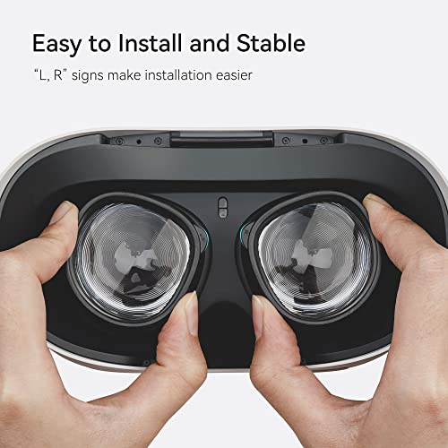 KIWI design Lens Protector Accessories, Glasses Spacer Anti-Scratch Ring Prevent Myopia Glasses from Scratching Compatible with Quest 2 Accessories/Quest/Rift S (Black) by KIWI design