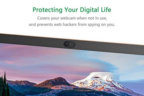 CloudValley Webcam Cover Slide[2-Pack], 0.023 Inch Ultra-Thin Metal Web Camera Cover for MacBook Pro, iMac, Laptop, PC, iPad Pro, iPhone 8/7/6 Plus, Protect Your Visual Prvacy [Black] by CloudValley