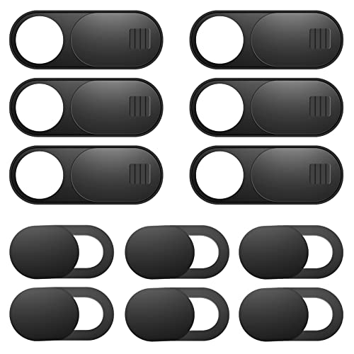 Laptop Camera Cover Slide, 12 Pack Webcam Cover, Phone Camera Cover, Ultra-Thin Computer Camera Cover Slide - Fits Most Laptop, Desktop, PC, Tablet, Smartphone to Protect Your Privacy and Security by ZUCUCUC