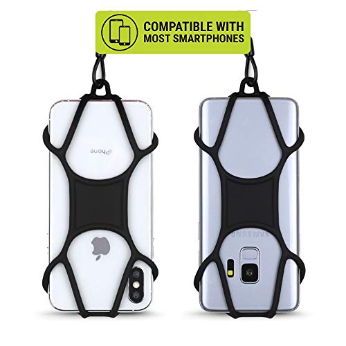 Gear Beast Rugged Lanyard Phone Holder - Coiled Strap Carabiner for Outdoors, Hiking, Travel - Compatible with iPhone 11, 12, X from Gear Beast