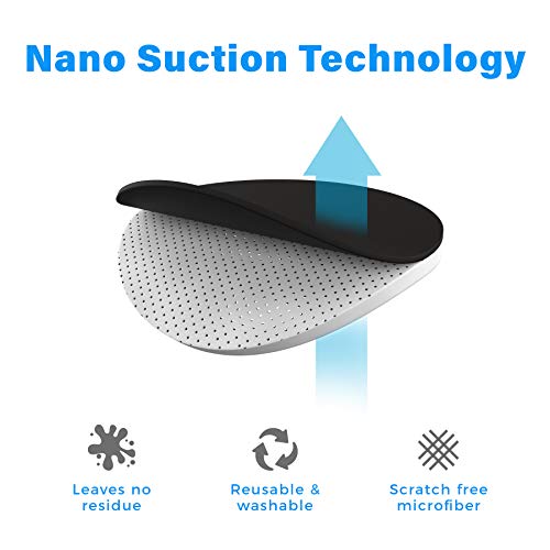 Eyebloc Nanobloc Universal Webcam Covers - Privacy Protection Accessory, No Residue Application, Safe Screen Closure - Dots and Bars, 7 Pieces - Black by Eyebloc