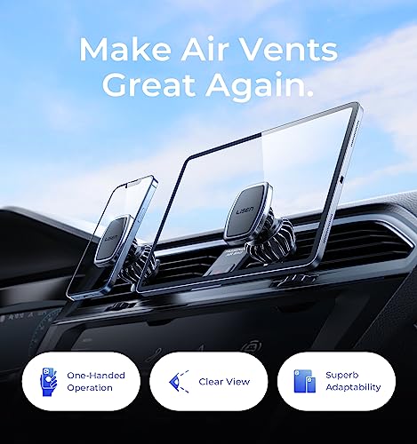 LISEN Magnetic Phone Holder Car Phone Mount Magnetic [Easily Install] Phone Mount for Car [6 Strong Magnets] Cell Phone Holder for Car Case Friendly iPhone Car Holder for All Smartphones & Tablets from LISEN