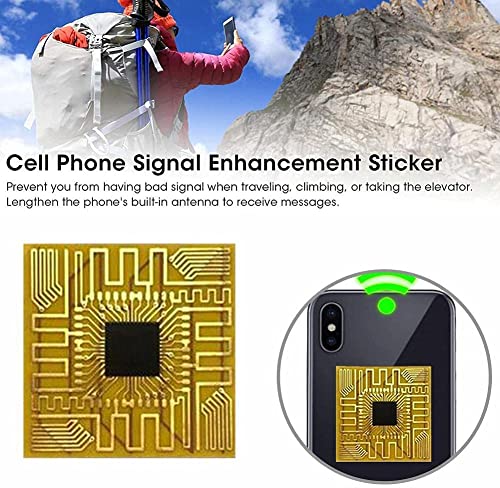 Cell Phone Signal Enhancement Stickers, Cell Phone Signal Booster, Antenna Signal Booster Amplifier, Booster Your Signal in Outdoor, Driving, Travelling, Camping, Mount Mountaineering by Htppzjr