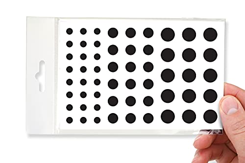 BLOCKED Webcam/Camera Vinyl Covers | 57 Low-Tack Restickable Webcam Sticker | 3-Sizes | Black 57-Pack (Muted Matte) by BLOCKED