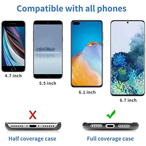 HOTEMIA Cell Phone Lanyard,Crossbody Phone Lanyard with Adjustable Nylon Neck Strap,Compatible with Most Cell Phones (Black 1 PACK) by HOTEMIA