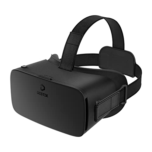 DESTEK V5 VR Headset for Phone, for iPhone 13/12/11, Samsung and Android | VR Goggles for Smartphone w/4.7-6.8in Screen (Black) by SHENZHEN XINLIANYOUPIN TECHNOLOGY CO.,LIMITED