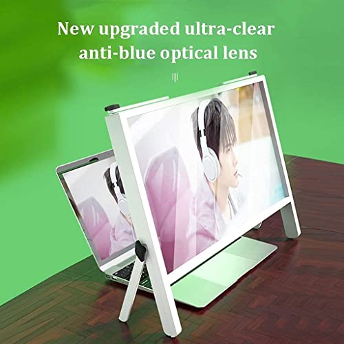 Laptop Screen Magnifier 21" Computer Screen Magnifier with Adjustable Angle Design Portable Foldable Amplifier Desktop Magnifying Mirror for Seniors Reading Close Work by FA001