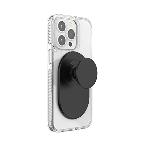 PopSockets PopGrip for MagSafe: Grip and Stand for Phones and Cases, Remove and Reposition, Swappable Top, Black from PopSockets