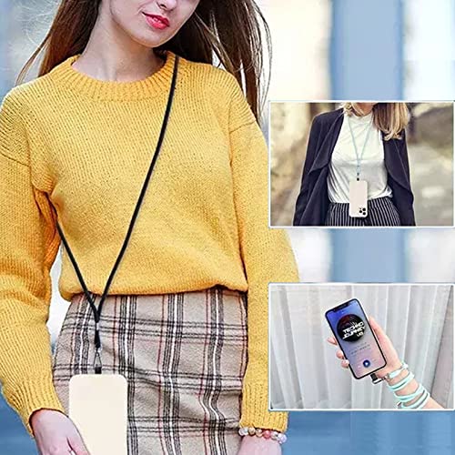 HOTEMIA Cell Phone Lanyard,Crossbody Phone Lanyard with Adjustable Nylon Neck Strap,Compatible with Most Cell Phones (Black 1 PACK) by HOTEMIA