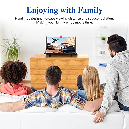 Fanlory 12" Screen Magnifier â3D HD Mobile Phone Magnifier Projector Screen for Movies, Videos, and GamingâFoldable Phone Stand with Screen AmplifierâSupports All Smartphones(Black) by Fanlory