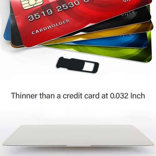 ShinyFX Webcam Cover Slide, Privacy Security Cover, Large Size for Laptop Desktop PC Web Camera, Ultra Thin Privacy Shelter from Breath Lamp for iPad iPadmini iMac Mac Book Mini (Black L-3 Pack) by ShinyFX