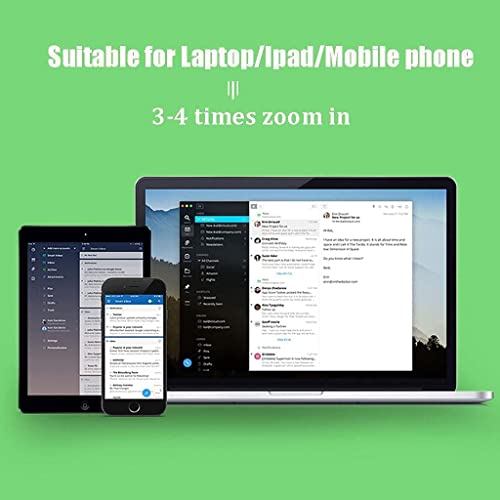 Laptop Screen Magnifier 21" Computer Screen Magnifier with Adjustable Angle Design Portable Foldable Amplifier Desktop Magnifying Mirror for Seniors Reading Close Work by FA001