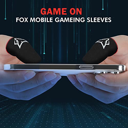 Mobile Phone Game Finger Sleeves [6pcs], Anti-Sweat Breathable,Gaming Sleeve,Thumbs Finger Gloves Cover Sleeve for League of Legend, PUBG, Rules of Survival, Knives Out (Black [Carbon Fibre]) from rinsfox