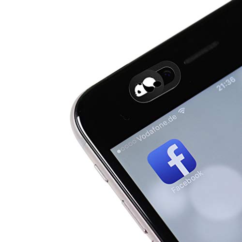 Webcam Cover Slide Cute Pattern Web Camera Cover 0.7mm Thin Fits for Laptop MacBook Pro iMac Air Computer Smartphones Tablets Protect Your Privacy and Security Strong Adhesive (3 Pack-Panda Pattern) from FanNicoo