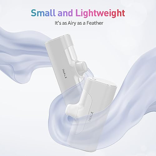 iWALK Small Portable Charger 4500mAh Ultra-Compact Power Bank Cute Battery Pack Compatible with iPhone 13/13 Pro Max/12/12 Mini/12 Pro Max/11 Pro/XS Max/XR/X/8/7/6/Plus Airpods and More,White from iWALK