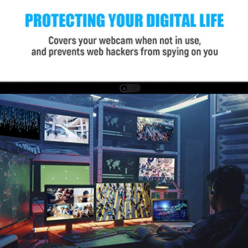 Laptop Camera Cover Slide, 0.028 Inch Ultra Thin Laptop Camera Cover Blocker, Laptop Accessories for iPhone MacBook Laptop, Desktop, PC, Tablet, Protect Your Visual Privacy Security (Pink-3 Pack) from HKDGYHON