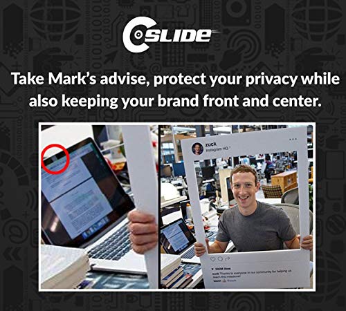 C-SLIDE Peep Webcam Cover 3 Pack | Easy Access Swivel Cover for Webcam Privacy | 1mm Thick High-Grade Durable Plastic | Fits Androids, IPads, Samsungs, Fire Tablets, and More by C-Slide