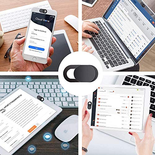Natipo Webcam Cover, Camera Cover Slide, Ultra-Thin Webcam Cover Slide Compatible for Laptop Desktops, MacBook, PC, Tablet, Cell Phone and More Accessories -Protect Your Privacy Security (3-Pack) from Natipo