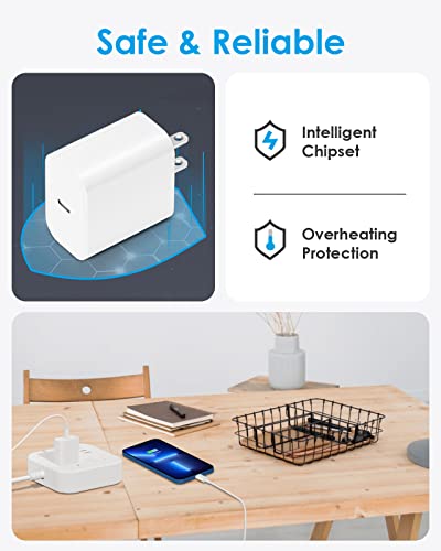 iPhone Charger 10 FT [Apple MFi Certified] 2Pack iPhone 13 14 Charger Fast Charging with USB C to Lightning Cable,20W PD USB C Charger Block Long iPhone Charger Compatible with iPhone 14/13/12/11,iPad by Shenzhen Yijiapin Trading Co., Ltd.