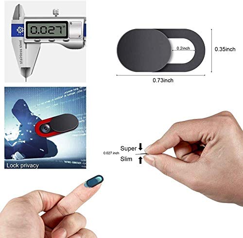 Natipo Webcam Cover, Camera Cover Slide, Ultra-Thin Webcam Cover Slide Compatible for Laptop Desktops, MacBook, PC, Tablet, Cell Phone and More Accessories -Protect Your Privacy Security (3-Pack) from Natipo