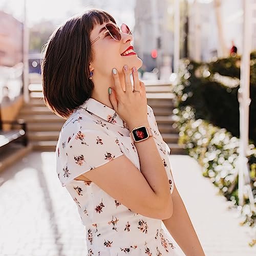 Braided Solo Loop Compatible with Apple Watch Band 38mm 40mm 41mm Women Men, Adjustable Stretchy Bands Elastic Sport Wristbands for iWatch Series 8 7 6 5 4 3 2 1 SE by Butifacion