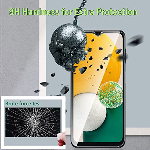 Jeywiry 3 Pack Screen Protector Compatible for Samsung Galaxy A13 4G / 5G / LTE with 3 Pack Camera Lens Protector, Ultra HD Tempered Glass, 9H Hardness, Anti-Scratch, Easy Installation - Case Friendly from Jeywiry