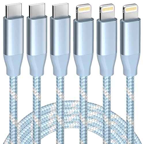 USB C to Lightning Cable 3 Pack 6FT Apple MFi Certified iPhone Charger Fast Charging Type c to Lightning Cable iPhone Fast Charger for iPhone 14 13 12 11 Pro Max Xr Xs 8 and More from GHEREL