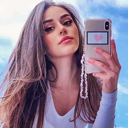 BEACE Phone Charms/Chain Strap for Women-Cell Phone Case Lanyard Wrist Strap-Natural Gemstone Charms for Airpod Case Airpods Pro2 from 