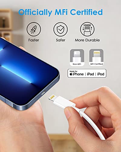 iPhone Charger 10 FT [Apple MFi Certified] 2Pack iPhone 13 14 Charger Fast Charging with USB C to Lightning Cable,20W PD USB C Charger Block Long iPhone Charger Compatible with iPhone 14/13/12/11,iPad by Shenzhen Yijiapin Trading Co., Ltd.