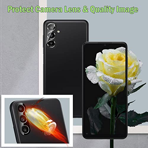 Jeywiry 3 Pack Screen Protector Compatible for Samsung Galaxy A13 4G / 5G / LTE with 3 Pack Camera Lens Protector, Ultra HD Tempered Glass, 9H Hardness, Anti-Scratch, Easy Installation - Case Friendly from Jeywiry