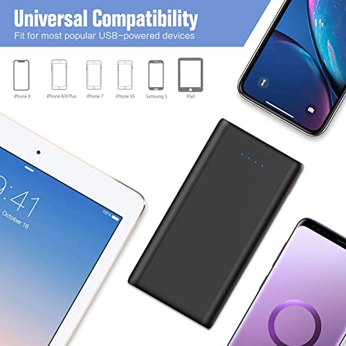 Portable Charger Power Bank 25800mAh, Ultra-High Capacity Fast Phone Charging with Newest Intelligent Controlling IC, 2 USB Port External Cell Phone Battery Pack Compatible with iPhone,Android etc by Dongguan Haoxun Electronic Technology Co.,Ltd
