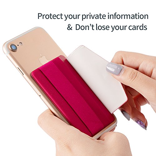 Sinjimoru Phone Grip Credit Card Holder with Flap, Secure Stick-On Wallet as Phone Finger Strap Adhesive ID Card Case for iPhone Case. Sinji Pouch B-Flap Blue Grey from Sinjimoru Co.,Ltd