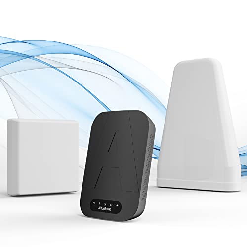 Cell Phone Signal Booster for Verizon,AT&T and All U.S. Carriers on Quad-Band 12/17/5/2/25/4,Cell Signal Booster for Home Amplify 3G 4G LTE 5G Signal Up to 5,000 Sq. Ft,FCC Approved by APlusboost
