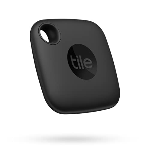 Tile Mate (2022) 1-Pack.Black. Bluetooth Tracker, Keys Finder and Item Locator for Keys, Bags and More; Up to 250 ft. Range. Water-Resistant. Phone Finder. iOS and Android Compatible. from Tile