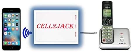 Cell2jack - Cellphone to Home Phone Adapter - Make and Receive Cell Phone Call on Your landline Phone Free from cell2jack