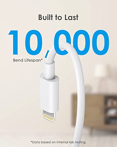 iPhone Charger 10 FT [Apple MFi Certified] 2Pack iPhone 13 14 Charger Fast Charging with USB C to Lightning Cable,20W PD USB C Charger Block Long iPhone Charger Compatible with iPhone 14/13/12/11,iPad by Shenzhen Yijiapin Trading Co., Ltd.